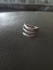 Vintage Holmes & Edwards Silver Plated SPOON FORK BYPASS WRAP RING 8.5 Size
