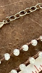 Love Heals Unisex White Glass Beaded Sterling Silver with 4 Pendant Charms 16′