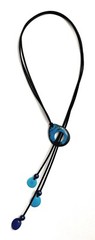 Tagua Necklace Turquoise Blue TAG706 Handmade Tagua Nut Jewelry
