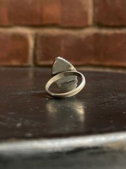Kingman Turquoise Tear Drop Ring Size 8 | 925 Sterling Silver G516