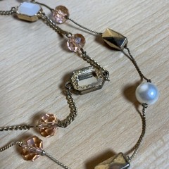 Unmarked Multicolored Neutral Tone Beaded Necklace