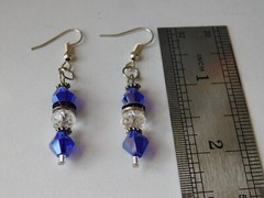Royal Blue Handmade Jewelry Earrings Set by North Star Jewelry and More