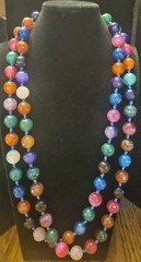 Jay King DTR Bright Multicolor Quartz, Sterling Silver, 30″-32″Adj Inch Necklace