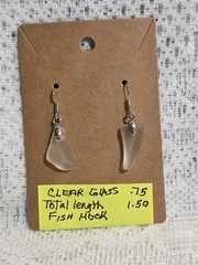 925 Sterling Silver Sea Glass Earrings With Choice Of Closures HYPOALLERGIC