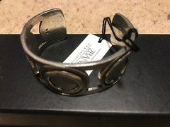 Crescent MOON CUFF Silver 2 Bandits SF Adjustable Western style Bold trendy NEW