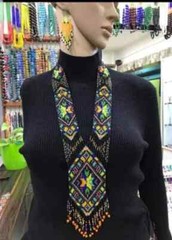 Handmade Seed Bead Necklace American Style Necklace Boho Beaded Necklace earring