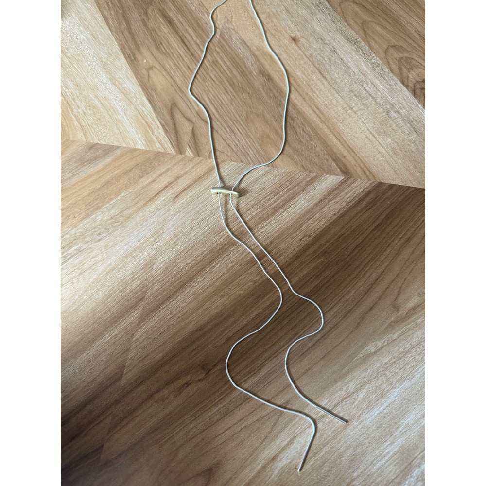Delicate Bolero Matte Silver and Gold Slidable Necklace