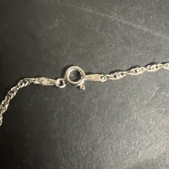 Sterling Silver Necklace Turquoise Pendant 18 inch chain