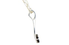 Pristina Luna Necklace I Lunar Meteorite Jewelry I Silver Pendant TOP METEORITE