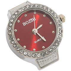 Elegant For MINI Quartz Ring Watch For Women Round Rhinestone Gold Silver Rose