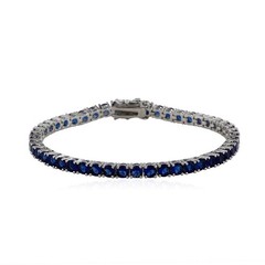 4mm Colorful CZ Tennis Bracelet Hip Hop Iced Out Crystal Chain Buckle For Women