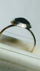CUTE BLACK ONYX IN STERLING SILVER.925 RING SIZE 6.5-6.75 AND 5.5-5.75!