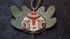 HANDMADE LEATHER KETCHIKAN ALASKA NECKLACE 18″
