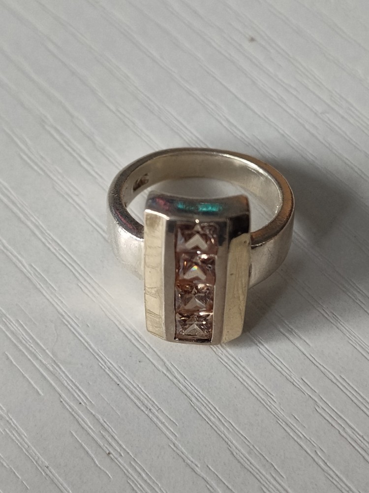 .925 Solid Silver Size 6 Star Ring New
