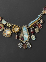 Ayala Bar Handcrafted Beaded Dangle Necklace