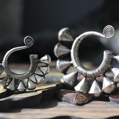 3 PAIRS ETHNIC TRIBAL MIAO HANDMADE EARRINGS / JE147