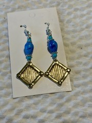 Woman’s Hand Crafted Earrings By Earth Dreams Sterling Silver 2.5 Inch