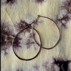 Blanca Monros Gomez hammered 14k recycled rose gold teardrop hoops