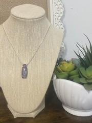 Tiffany Stone & Amethyst Necklace Dreams Intuition Cleansing Protection 0828