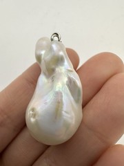 Natural Baroque Pearl Charm Pendant