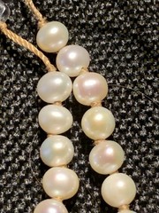 Silpada Silver Cultured Pearls & Clear Natural Stones Necklace