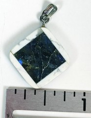 Lot of 11 Polished Stone Gemstone Art Glass Pendants ~ Cross, Turtle, Heart