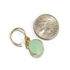 New: Handmade Turquoise Briolette Earrings 14K Gold Filled by Mood Therapy