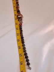 NWT Peyote Bird Agate Quartz Beads Nuggets Gemstone Chunky Necklace 18.5″