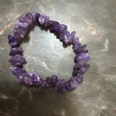 Amethyst Chunk Bracelet