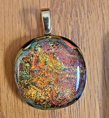 Handmade Fused Glass Pendant Mega Lot of 20 p – Kilnfused Dichroic OOAK – Lot 27