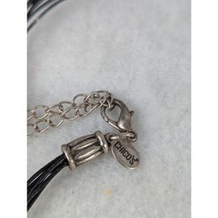 Vintage Chico’s mixed metals +Leather necklace 16-20″Ethnic16-20″ with extender