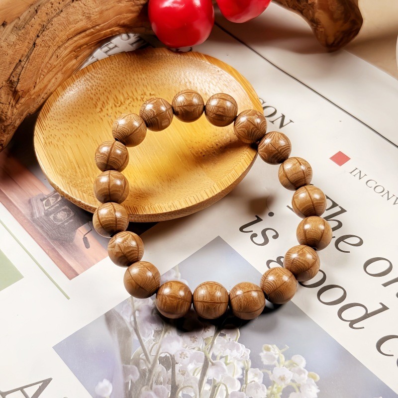 Chinese Six-Layer Wood 15/18/20 mm Buddhist Prayer Bead Bracelet for Meditation