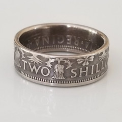 United Kingdom Coin Ring | Coin Ring Scotland | Handmade Ring | Travel Ring | Un