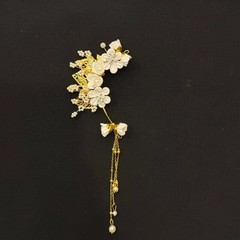 1 Bridal earrings Thai dancer Left earring Thai Lanna Jewelry Wedding Occasion