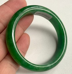 Certified Green 56mm Natural Burma A Jade jadeite Bangle Bracelet
