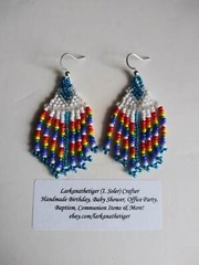 Handmade Beaded Earrings in Various Styles, Colors & Bead Material. Puerto Rico+