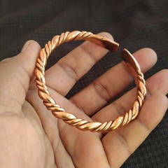 1 Pc Pure Copper Bracelet Bangle, Healing Bangles, Unisex, Dainty Openable