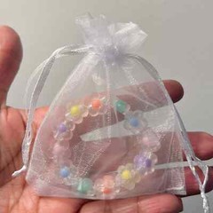 Bracelet for Kids with Flower Charms Stretchy Bracelets for Toddler Party Favors