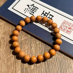 Chinese Sandalwood 8/10/15/18/20 mm Round Buddhist Prayer Bead Bracelets