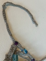 VTG Festival Wrist-Ring-Wrap Macrame With Beads Ties Onto Your Hand Very Boho
