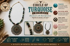 Handmade Gemstone Necklace – Gemstone Jewelry- Made In USA – Authentic Stones