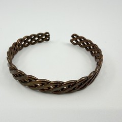 Artist Braided Copper Handmade Cuff Bracelet Jewelry