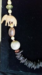 New 34 IN.WOODEN SAFARI NECKLACE