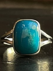 Kingman Turquoise Ring | Sterling Silver | Size 9 G356