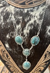hubei turquoise lariat necklace