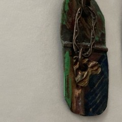 Handmade Drop Earrings Copper Fold Formed Hammered Fired Hearts Rustic Patina