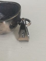 .925 Solid Silver Skull Biker Pendant Leather Chain New.