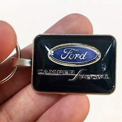 Vintage Ford Camper Special Truck F100 F150 F250 F350 1″ X 1.25″ Keychain