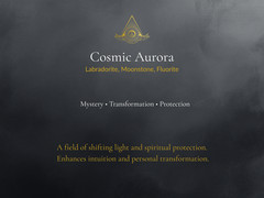 Cosmic Aurora Torus Pendant Labradorite Moonstone Sacred Geometry Necklace