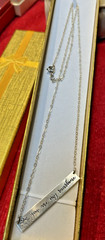Vintage Sterling Silver .925 «You are my Sunshine» & Sun Symbol Necklace 20″L